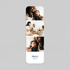 Carte Remerciement Naissance Classique^Planet cards Famille et Marque-page