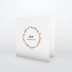 Faire-part Naissance Fille^Planet cards Fine couronne de l'automne