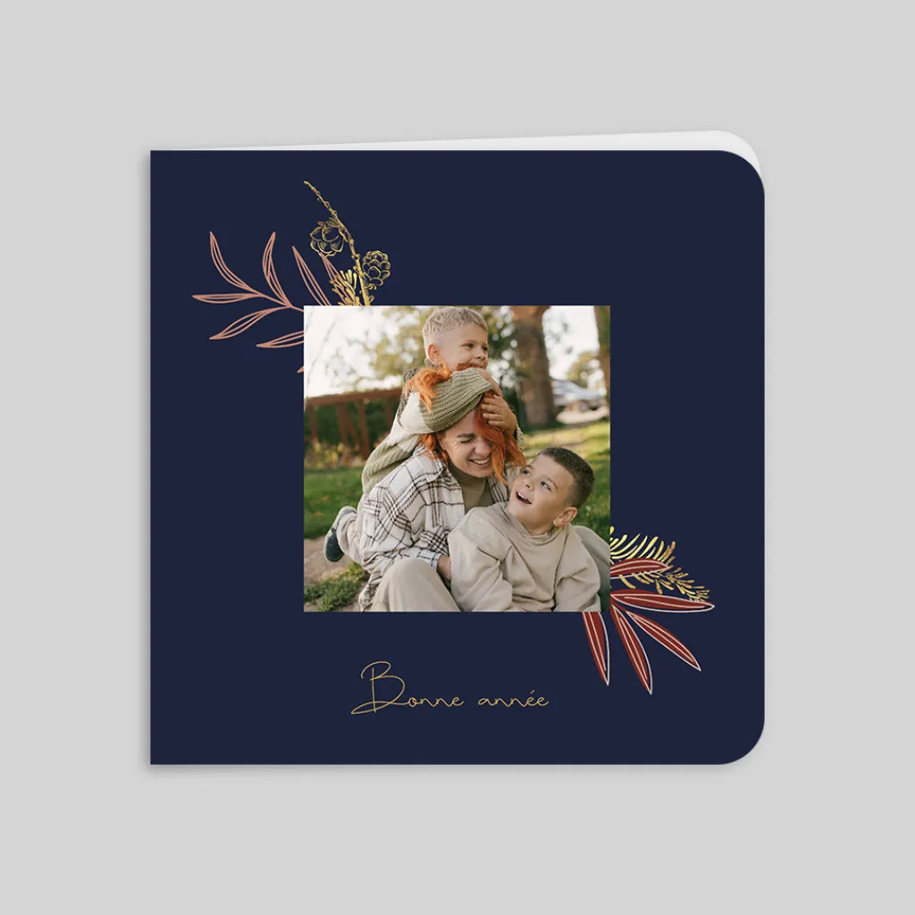 Carte De Vœux Famille | Carte De Vœux Nature^Planet cards Fines Fleurs et Délicatesse