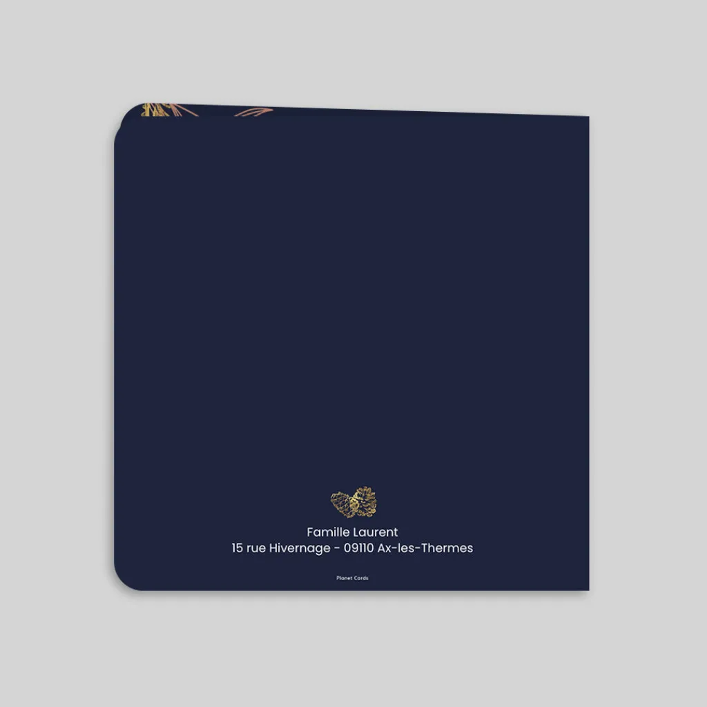 Carte De Vœux Famille | Carte De Vœux Nature^Planet cards Fines Fleurs et Délicatesse