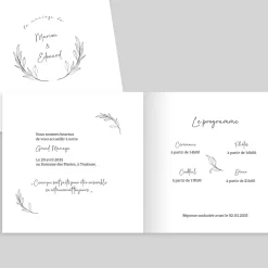 Faire-part Mariage Champêtre | Gamme Complète^Planet cards Finesse & Tampon Végétal