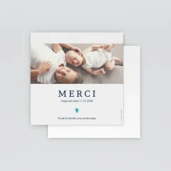 Carte Remerciement Naissance Classique | Carte Remerciement Naissance Magnet^Planet cards Flèche et Douceur
