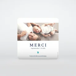 Carte Remerciement Naissance Classique | Carte Remerciement Naissance Magnet^Planet cards Flèche et Douceur