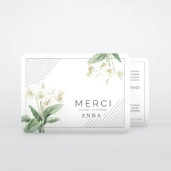 Carte Remerciement Décès^Planet cards Fleur de Lys