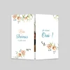 Faire-part Mariage Champêtre^Planet cards Fleurs Pêche