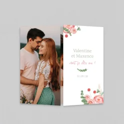 Faire-part Mariage Bohème | Faire-part Mariage Champêtre^Planet cards Fleurs Séchées Marguerites et Roses