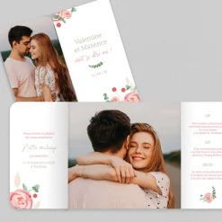 Faire-part Mariage Bohème | Faire-part Mariage Champêtre^Planet cards Fleurs Séchées Marguerites et Roses