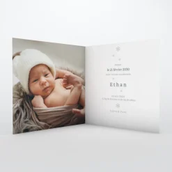 Faire-part Naissance Garçon^Planet cards Flocons De Neige