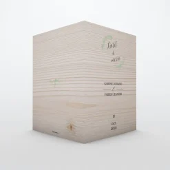 Livret De Messe Mariage^Planet cards Floral sur bois tendre