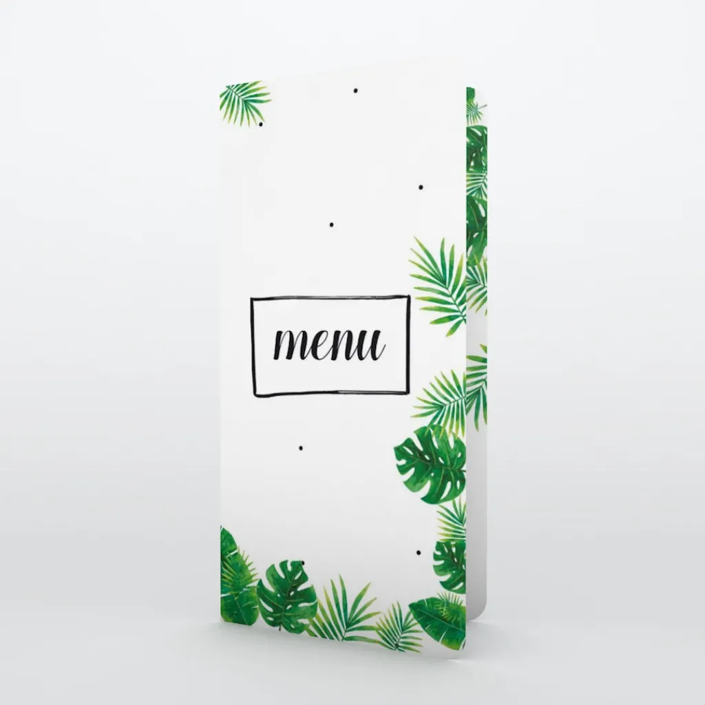 Menu Baptême^Planet cards Forêt tropicale