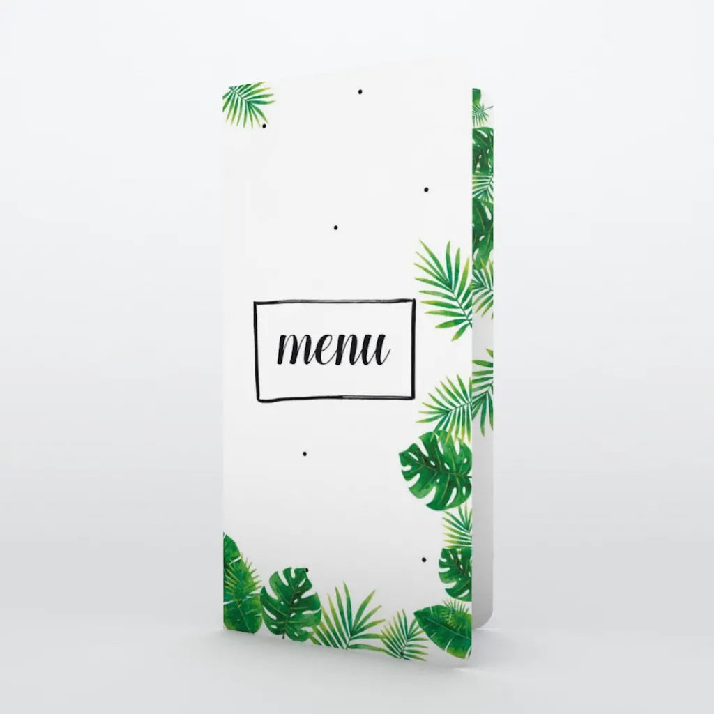 Menu Baptême^Planet cards Forêt tropicale