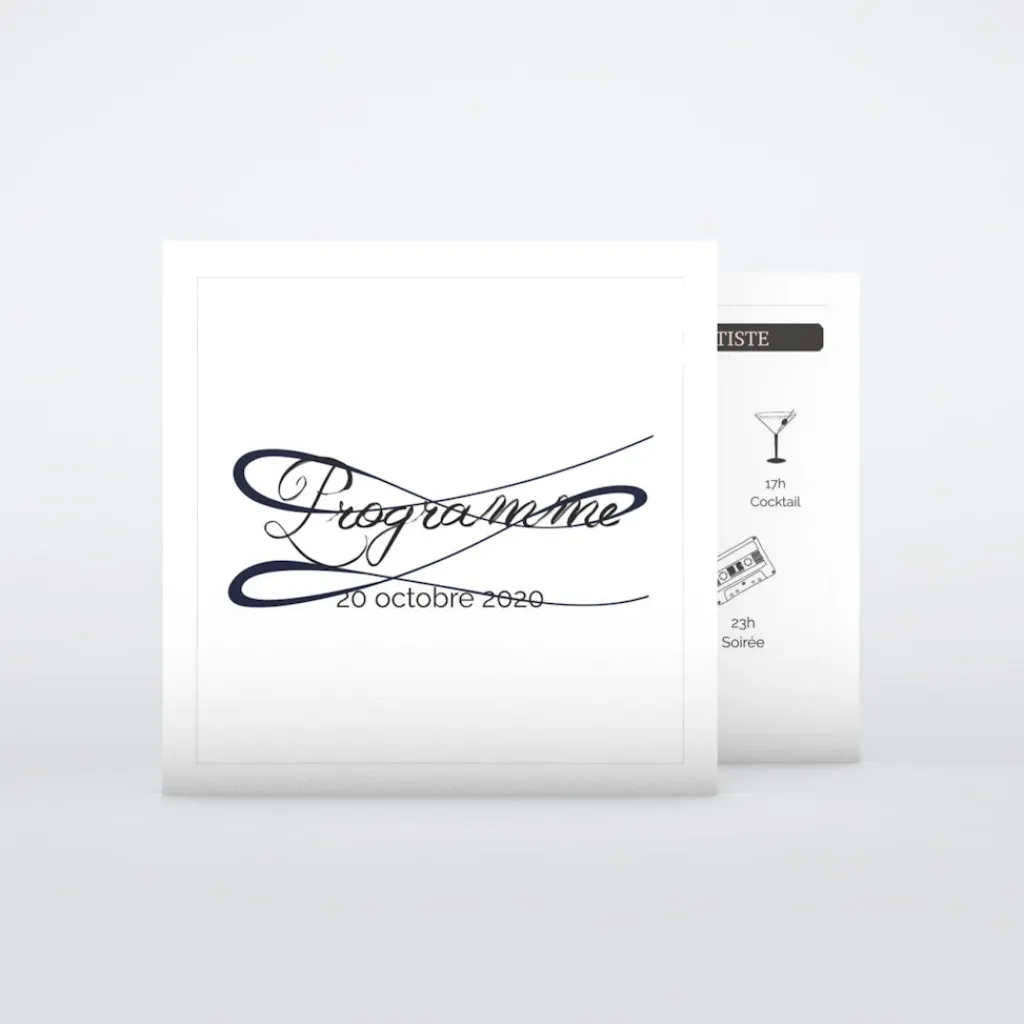 Programme De Mariage^Planet cards Gatsby