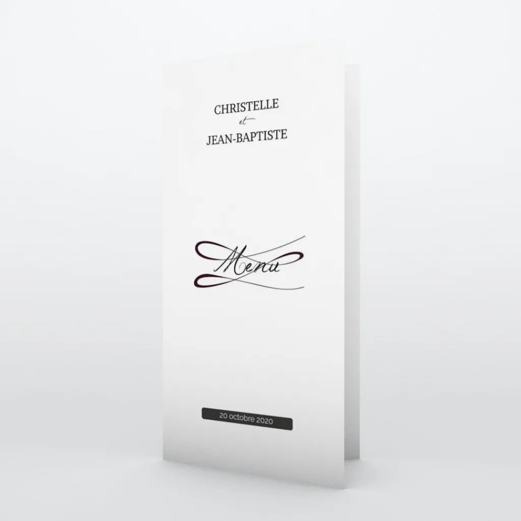 Menu De Mariage^Planet cards Gatsby