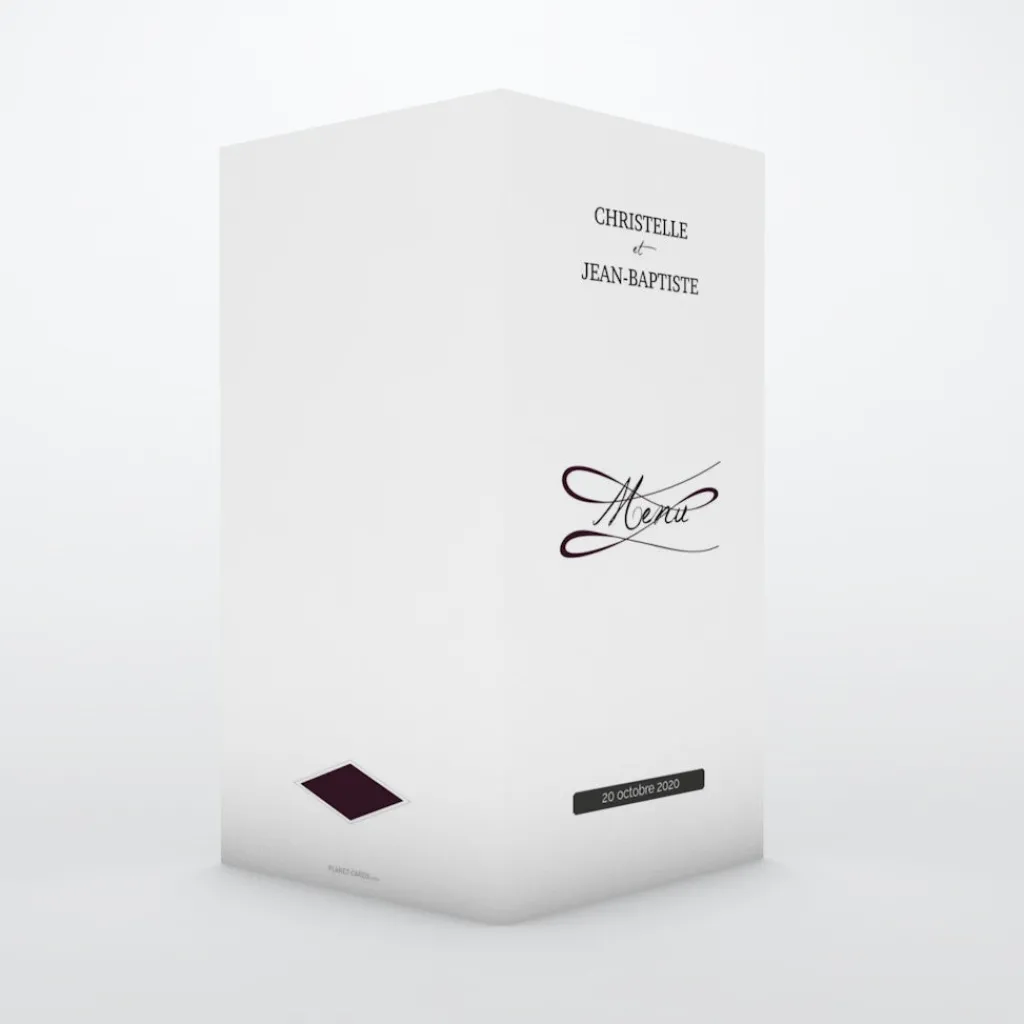 Menu De Mariage^Planet cards Gatsby