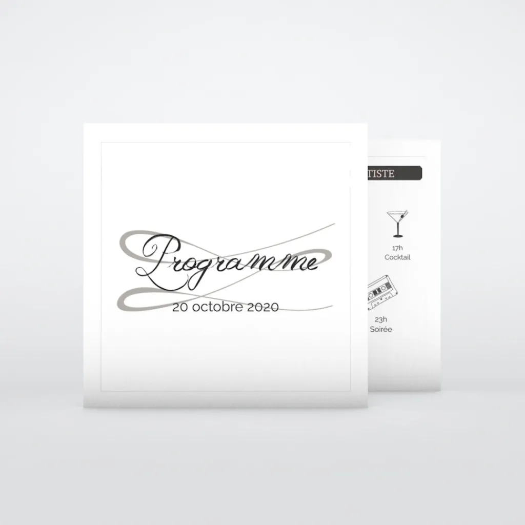 Programme De Mariage^Planet cards Gatsby