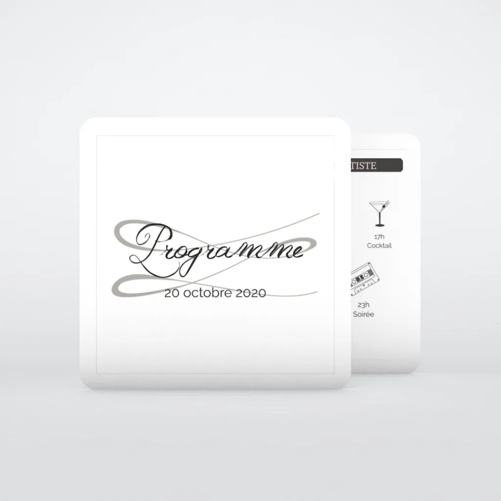 Programme De Mariage^Planet cards Gatsby