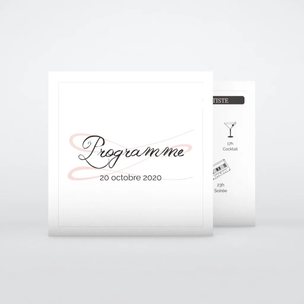 Programme De Mariage^Planet cards Gatsby