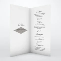 Menu De Mariage^Planet cards Gatsby