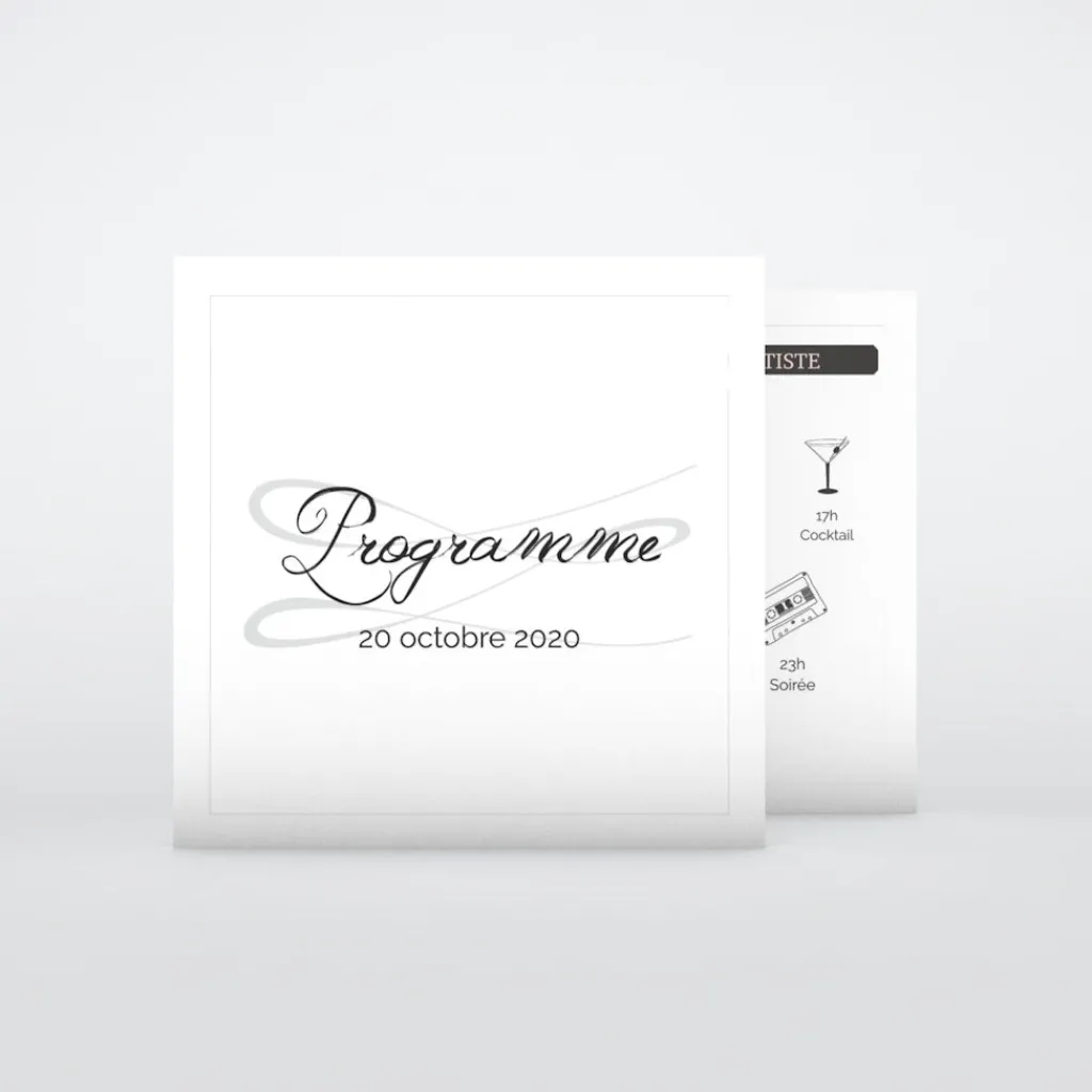 Programme De Mariage^Planet cards Gatsby