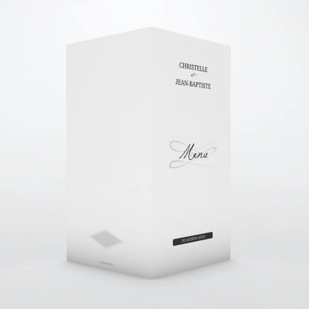 Menu De Mariage^Planet cards Gatsby