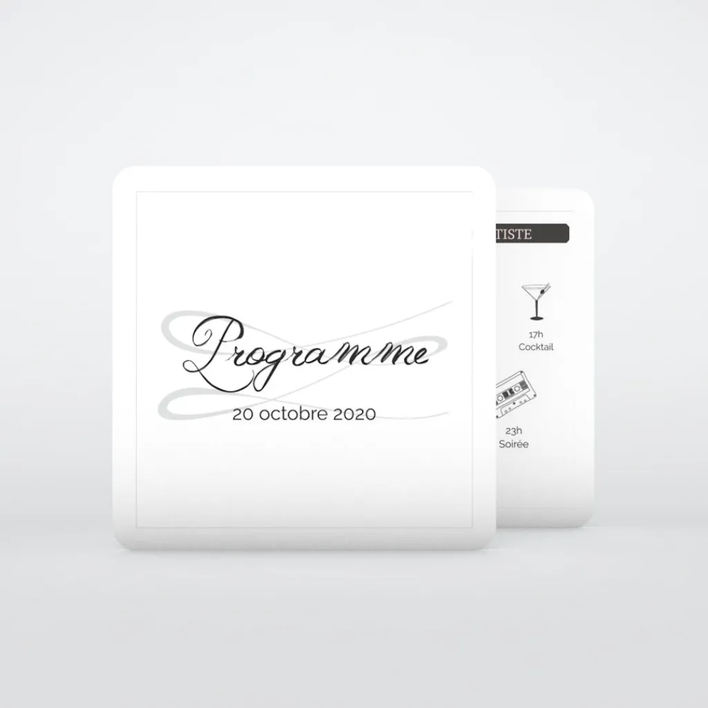 Programme De Mariage^Planet cards Gatsby