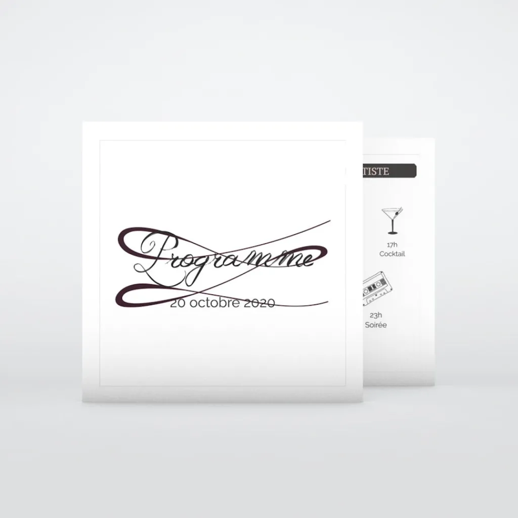 Programme De Mariage^Planet cards Gatsby