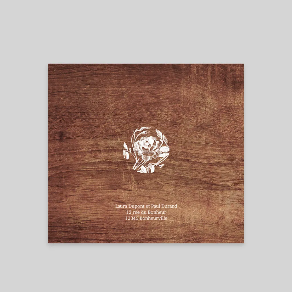Faire-part Mariage Champêtre | Gamme Complète^Planet cards Gravures et bois
