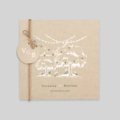 Faire-part Mariage Champêtre | Gamme Complète^Planet cards Guinguette Roses et Lumières