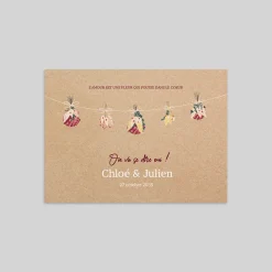 Faire-part Mariage Bohème | Faire-part Mariage Champêtre^Planet cards Guirlande Fleur