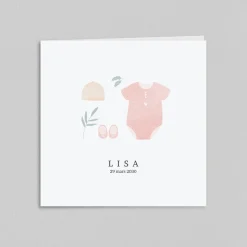 Faire-part Naissance Fille^Planet cards Habits de Naissance