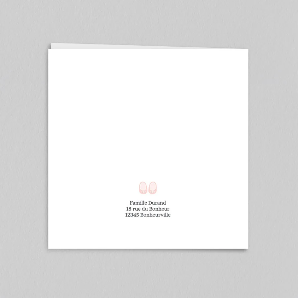 Faire-part Naissance Fille^Planet cards Habits de Naissance