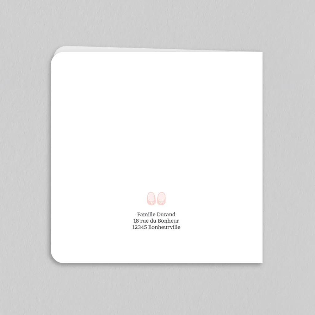 Faire-part Naissance Fille^Planet cards Habits de Naissance