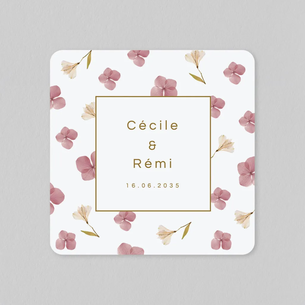 Faire-part Mariage Champêtre^Planet cards Herbier