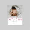 Faire-part Naissance Fille^Planet cards Hortensia du Jardin