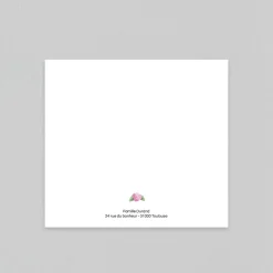 Faire-part Naissance Fille^Planet cards Hortensia et Pictos