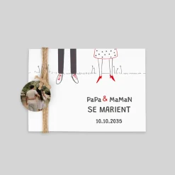 Gamme Complète^Planet cards Illustration "Papa Maman"