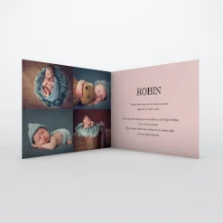Faire-part Naissance Garçon^Planet cards Informations En Pictos