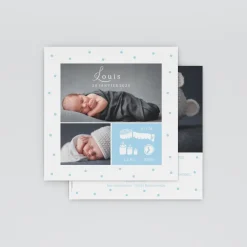 Faire-part Naissance Garçon^Planet cards Informations et pois
