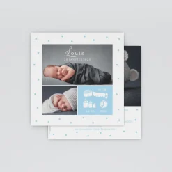Faire-part Naissance Garçon^Planet cards Informations et pois
