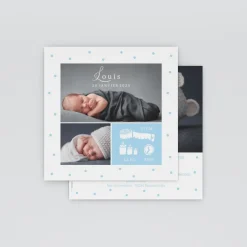 Faire-part Naissance Garçon^Planet cards Informations et pois