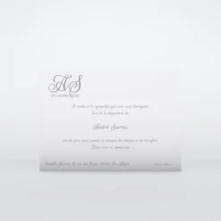 Carte Remerciement Décès^Planet cards Initiales