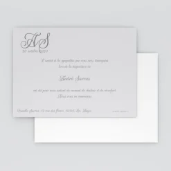 Carte Remerciement Décès^Planet cards Initiales