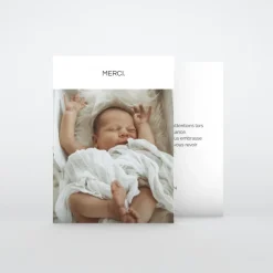Carte Remerciement Naissance Classique^Planet cards Innocence