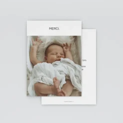 Carte Remerciement Naissance Classique^Planet cards Innocence
