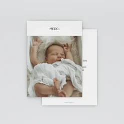 Carte Remerciement Naissance Classique^Planet cards Innocence