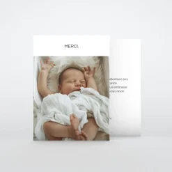 Carte Remerciement Naissance Classique^Planet cards Innocence