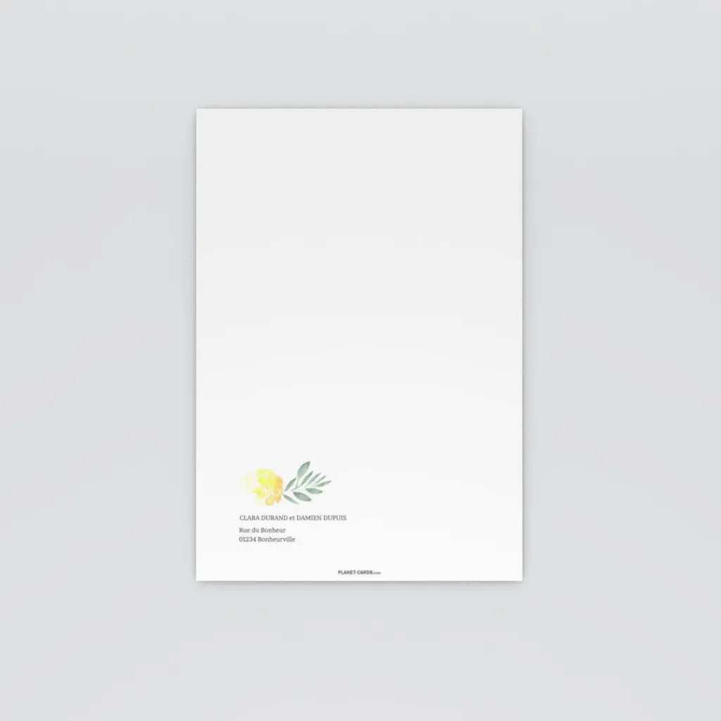 Faire-part Mariage Champêtre^Planet cards Instant Nature