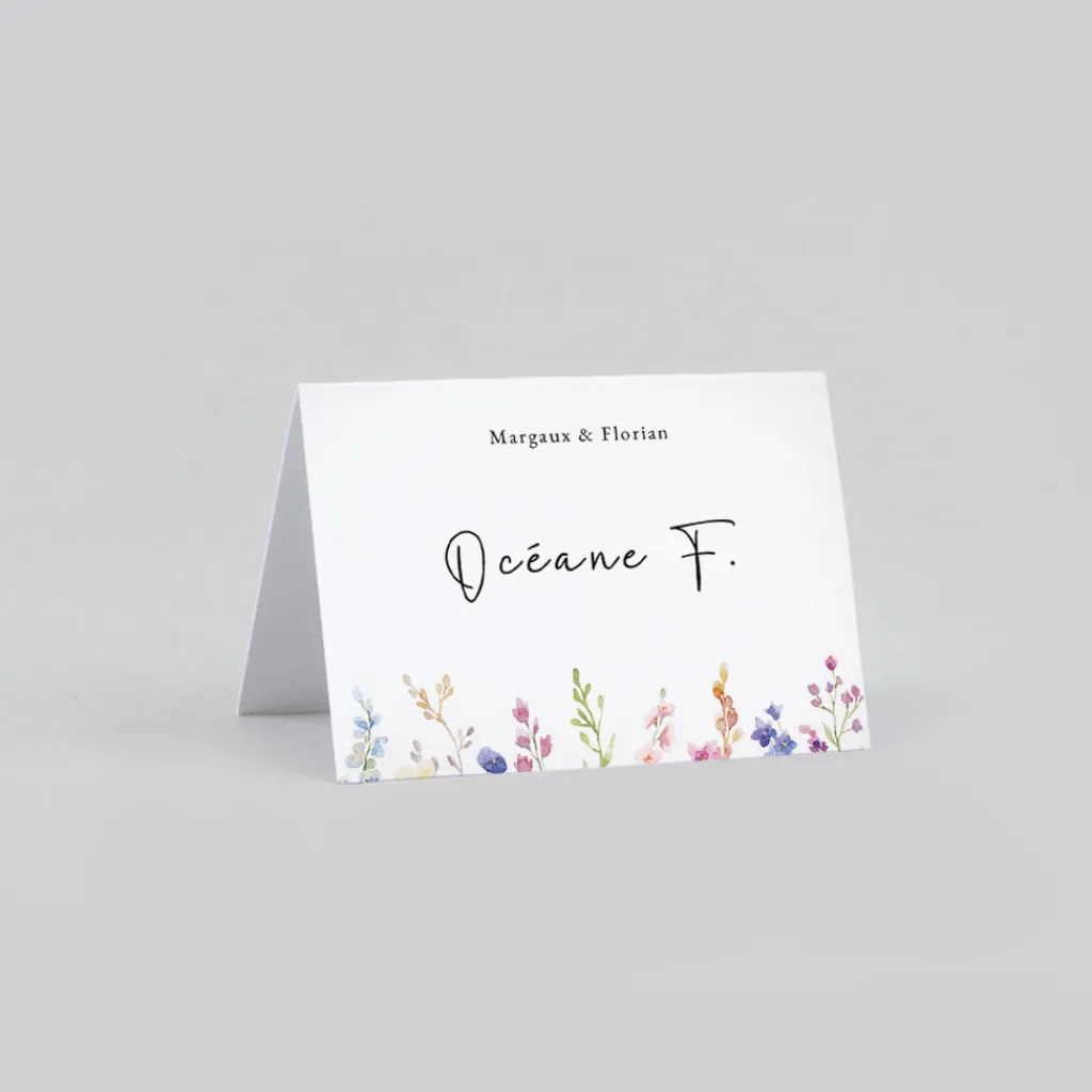 Marque-place Mariage^Planet cards Jardin de Fleurs