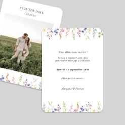 Save The Date^Planet cards Jardin de Fleurs