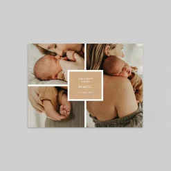 Carte Remerciement Naissance Classique | Carte Remerciement Naissance Magnet^Planet cards Joli Cadre Kraft